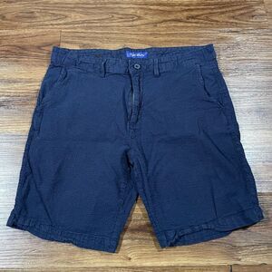 English Laundry Shorts Blue Chino Classic Stretch Flat Front Casual Men Size 34W